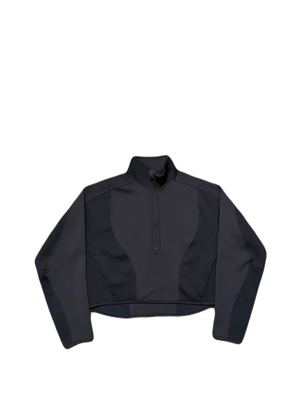 Lululemon Mixed Fabric Half-Zip Pullover Womens Small Black